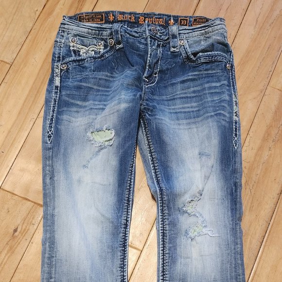 Rock Revival Men's Jean's - Picture 1 of 3